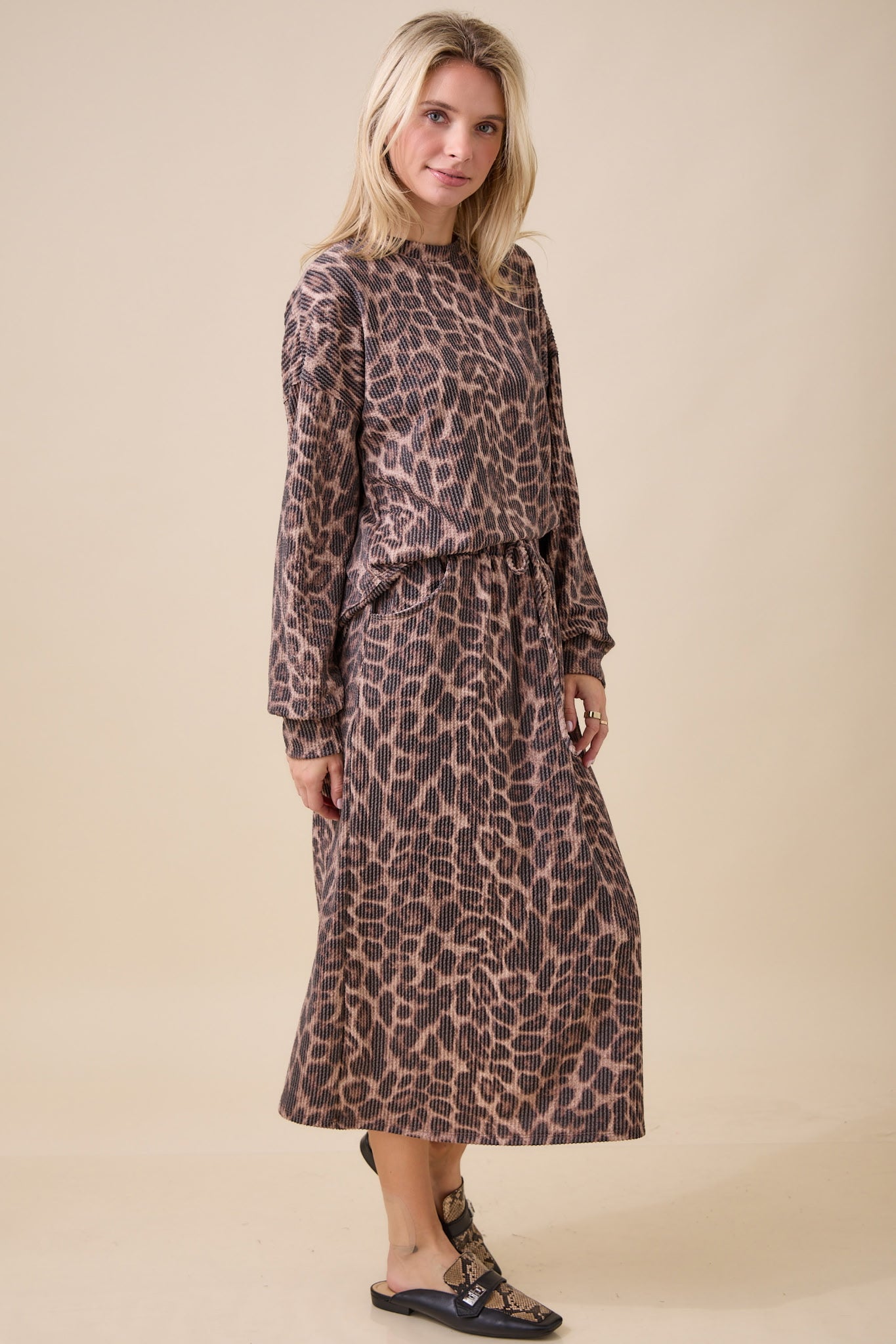 Ribbed Leopard Shirt