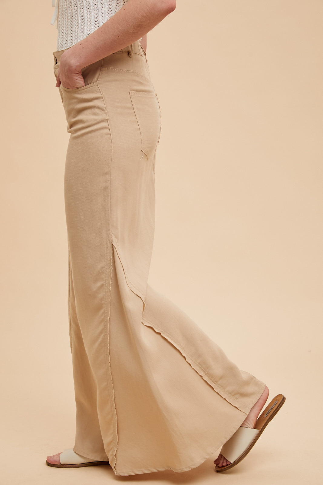 Tencel Frayed Mermaid Skirt