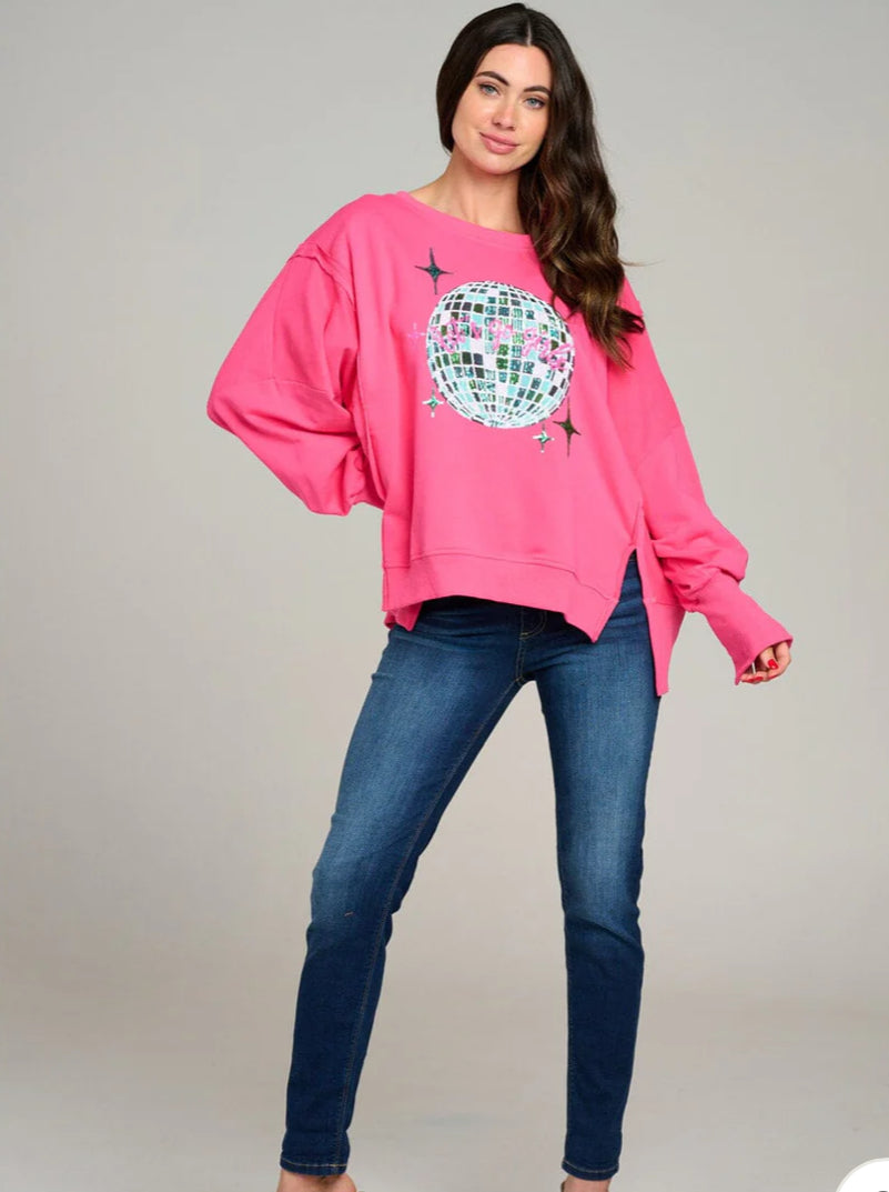 Disco Ball Graphic Shirt