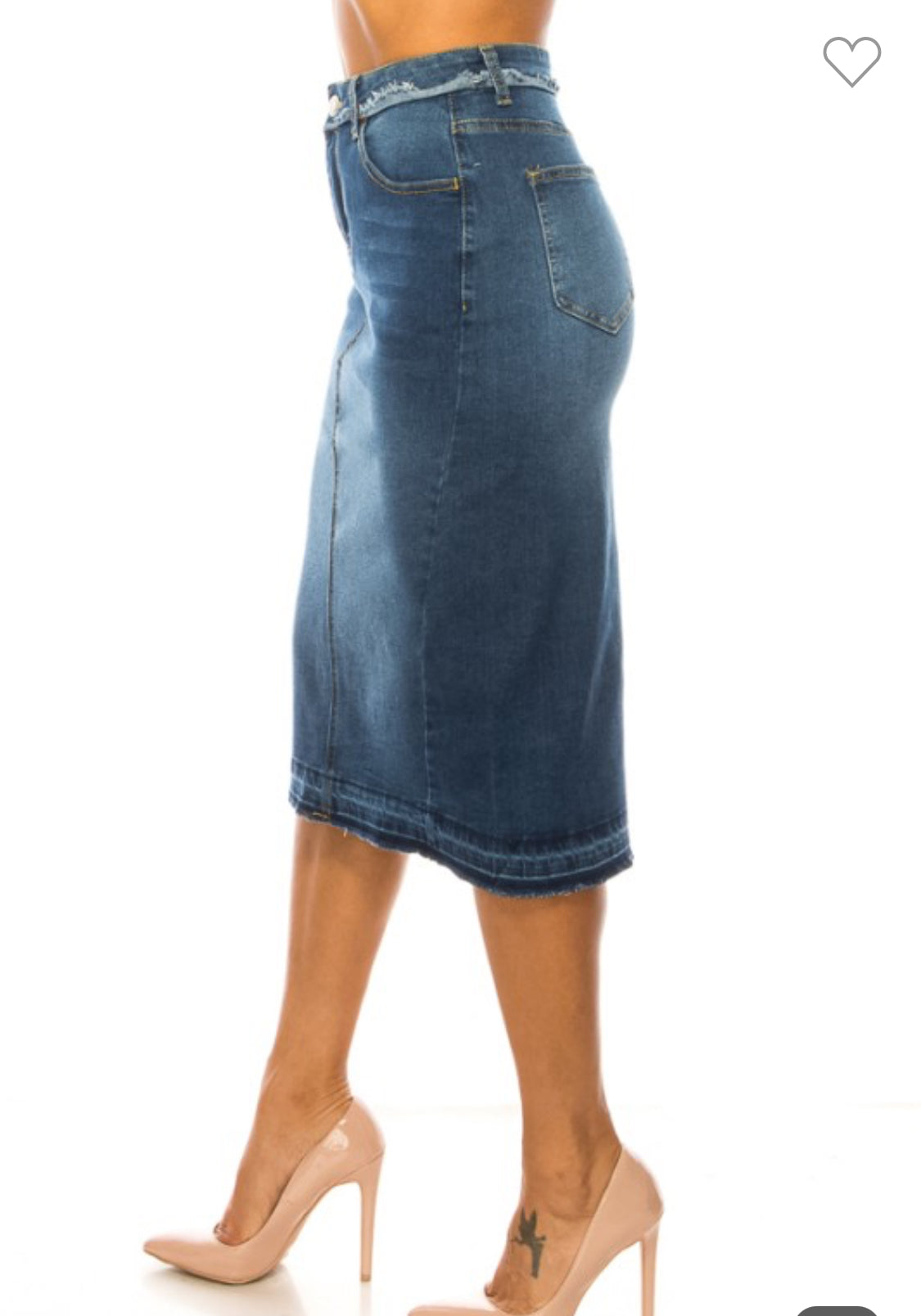 Emma Clair Denim Skirt