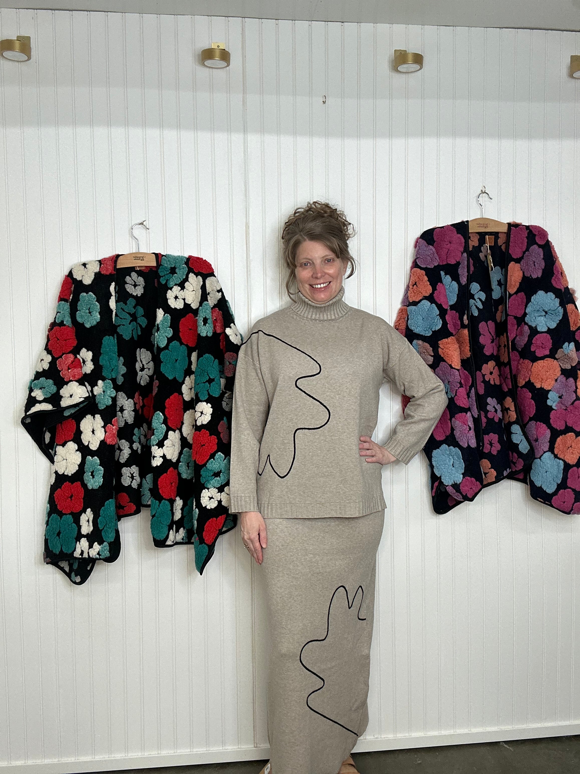 Abstract Outline Sweater