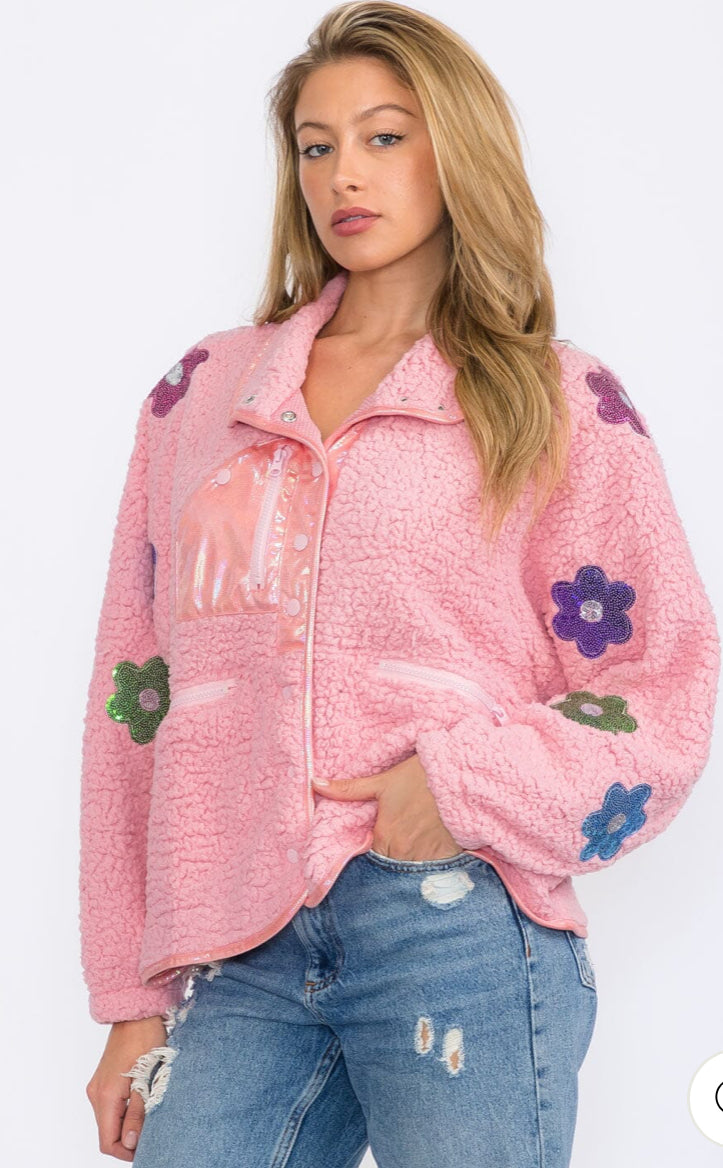 Cozy Floral Pullover