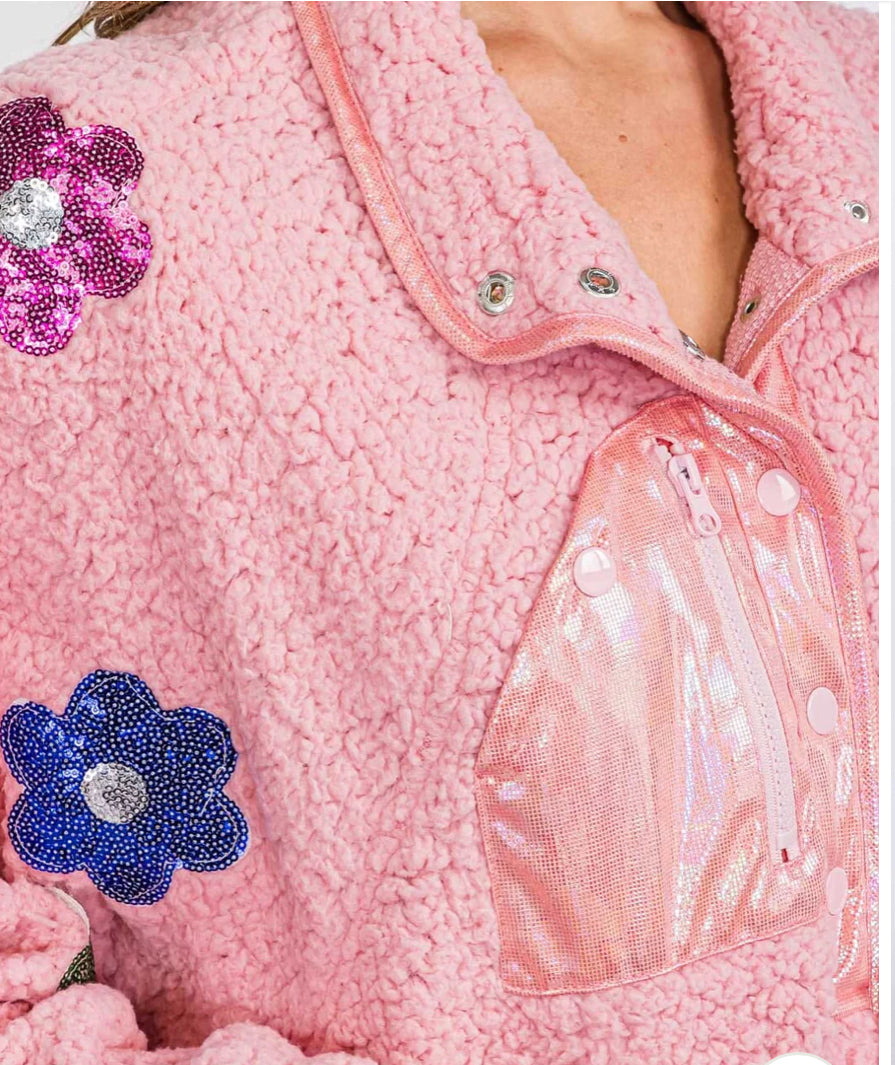 Cozy Floral Pullover