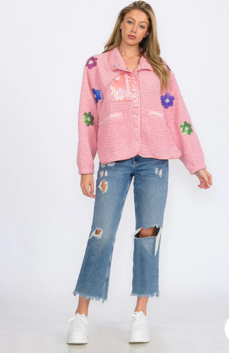 Cozy Floral Pullover