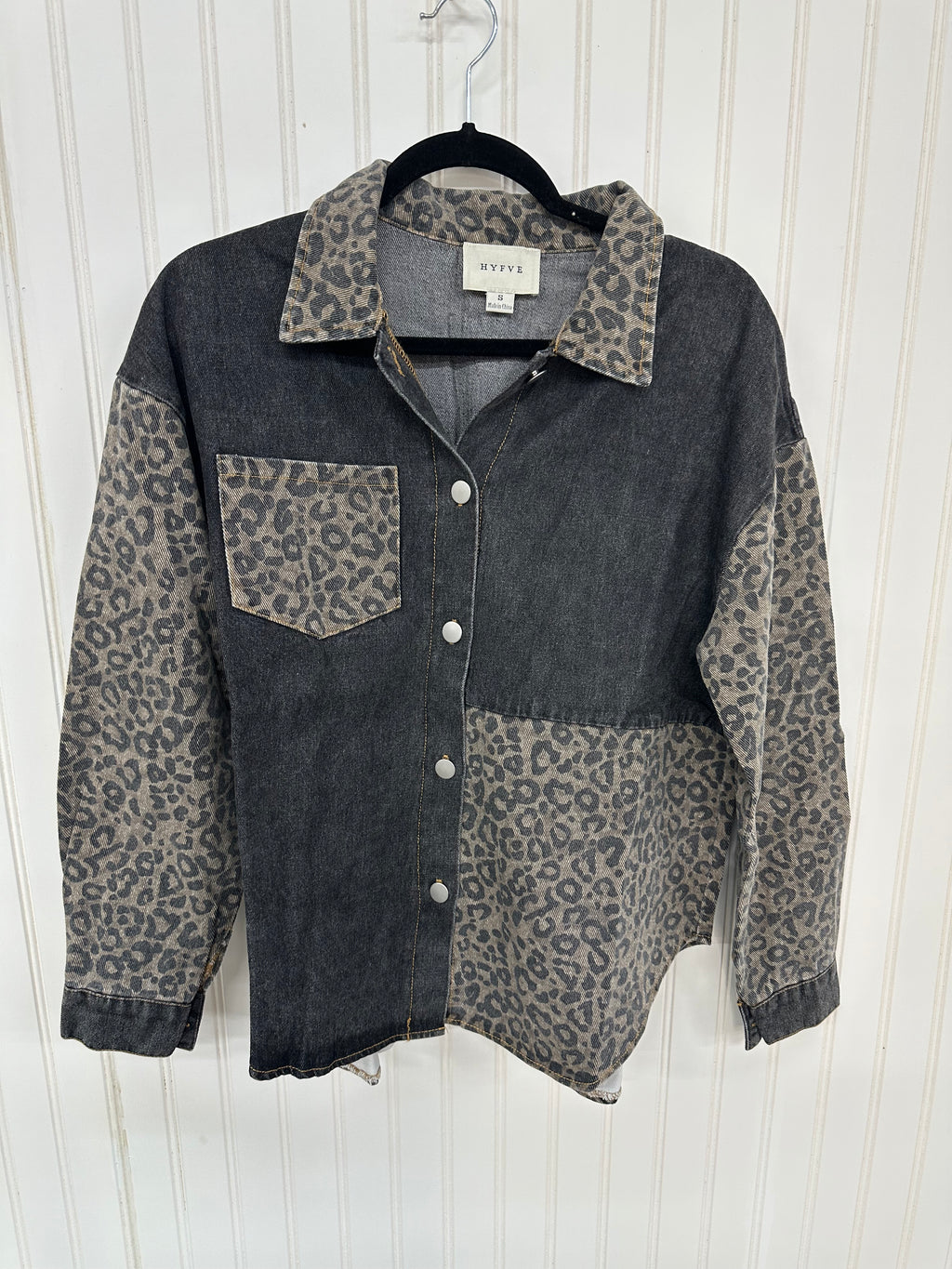 Animal Print Denim Jacket