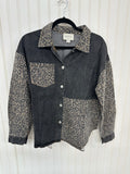 Animal Print Denim Jacket