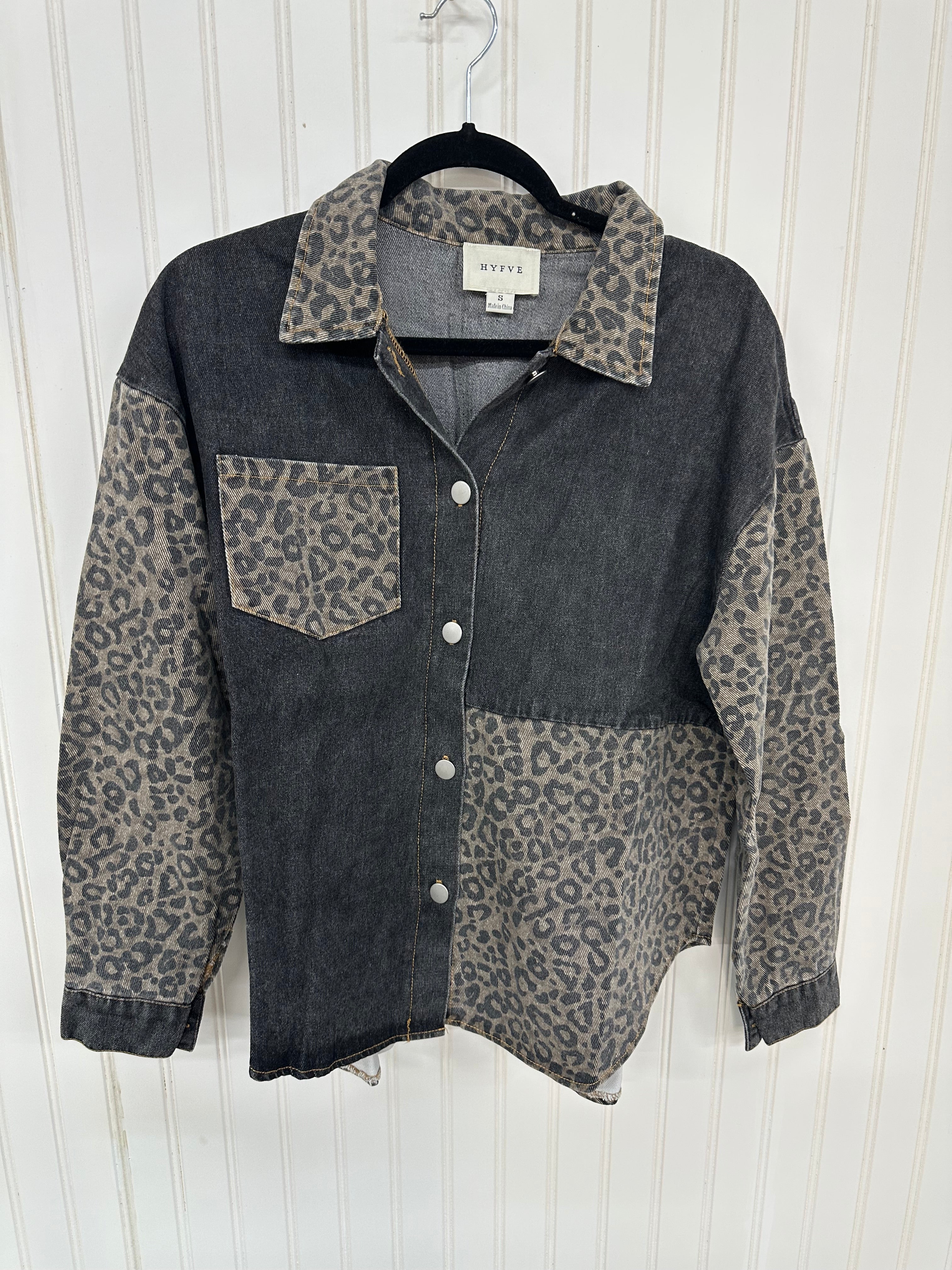 Animal Print Denim Jacket