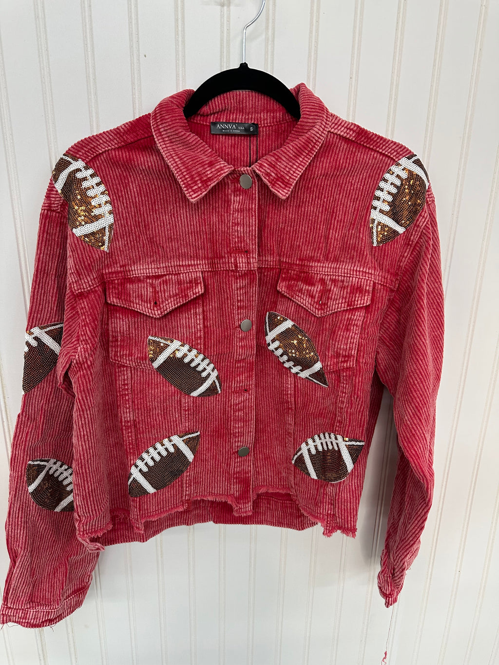 Corduroy Football Jacket