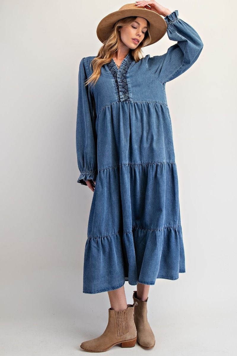 This ain't Texas Denim Dress