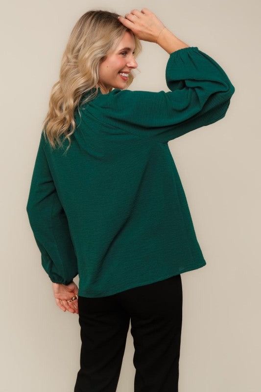 Raglan Long Sleeve Blouse