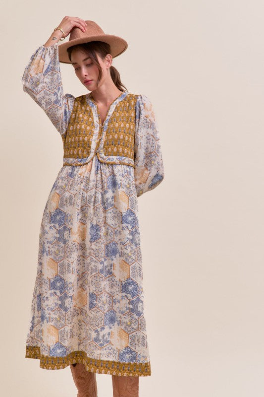 Quilted Vest-Style Dress