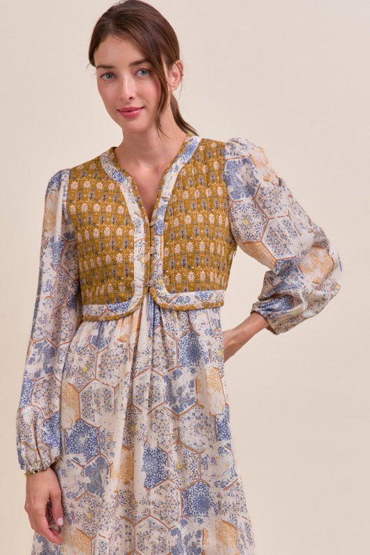 Quilted Vest-Style Dress