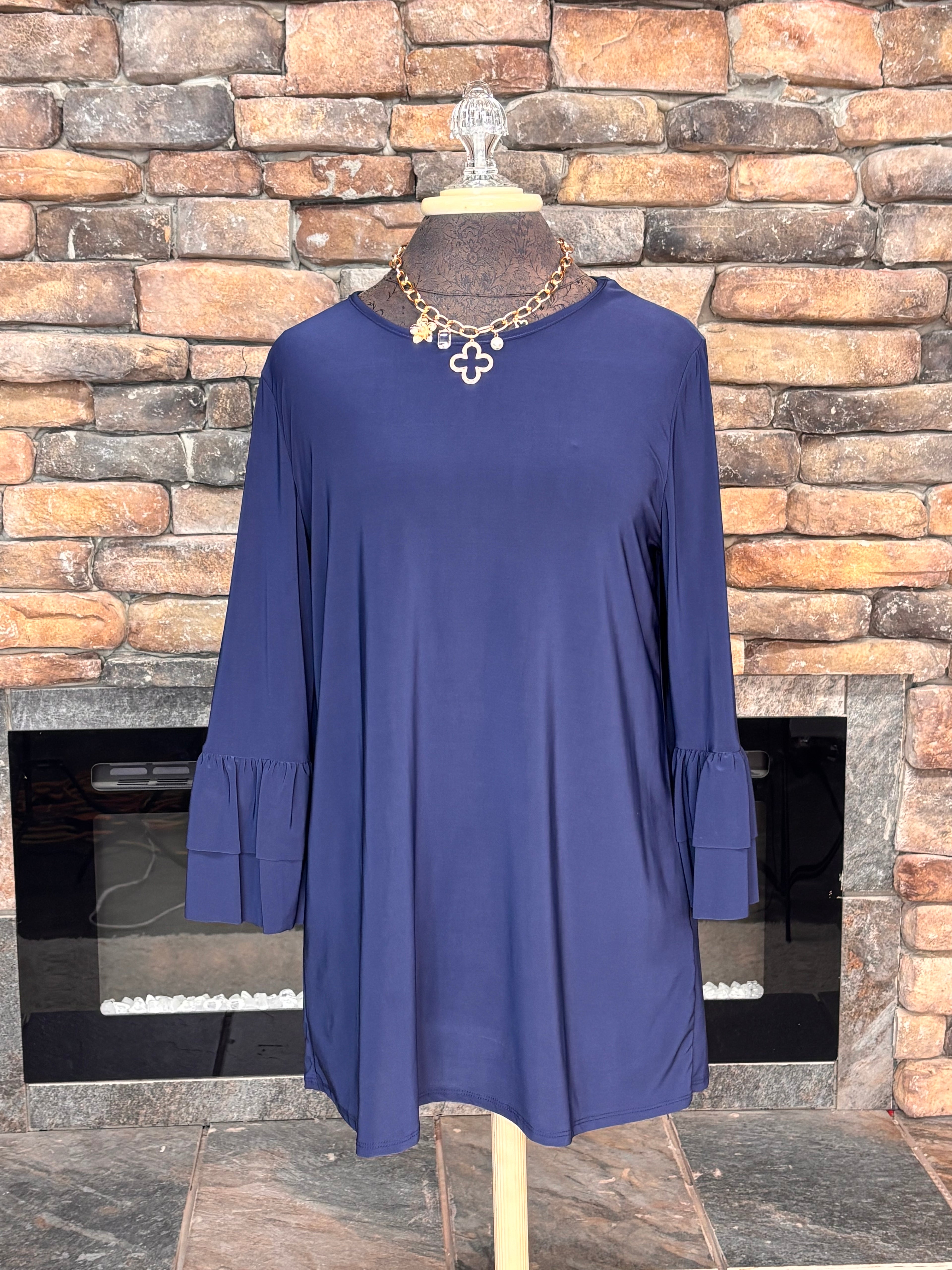 Ruffle Sleeve Layering Top