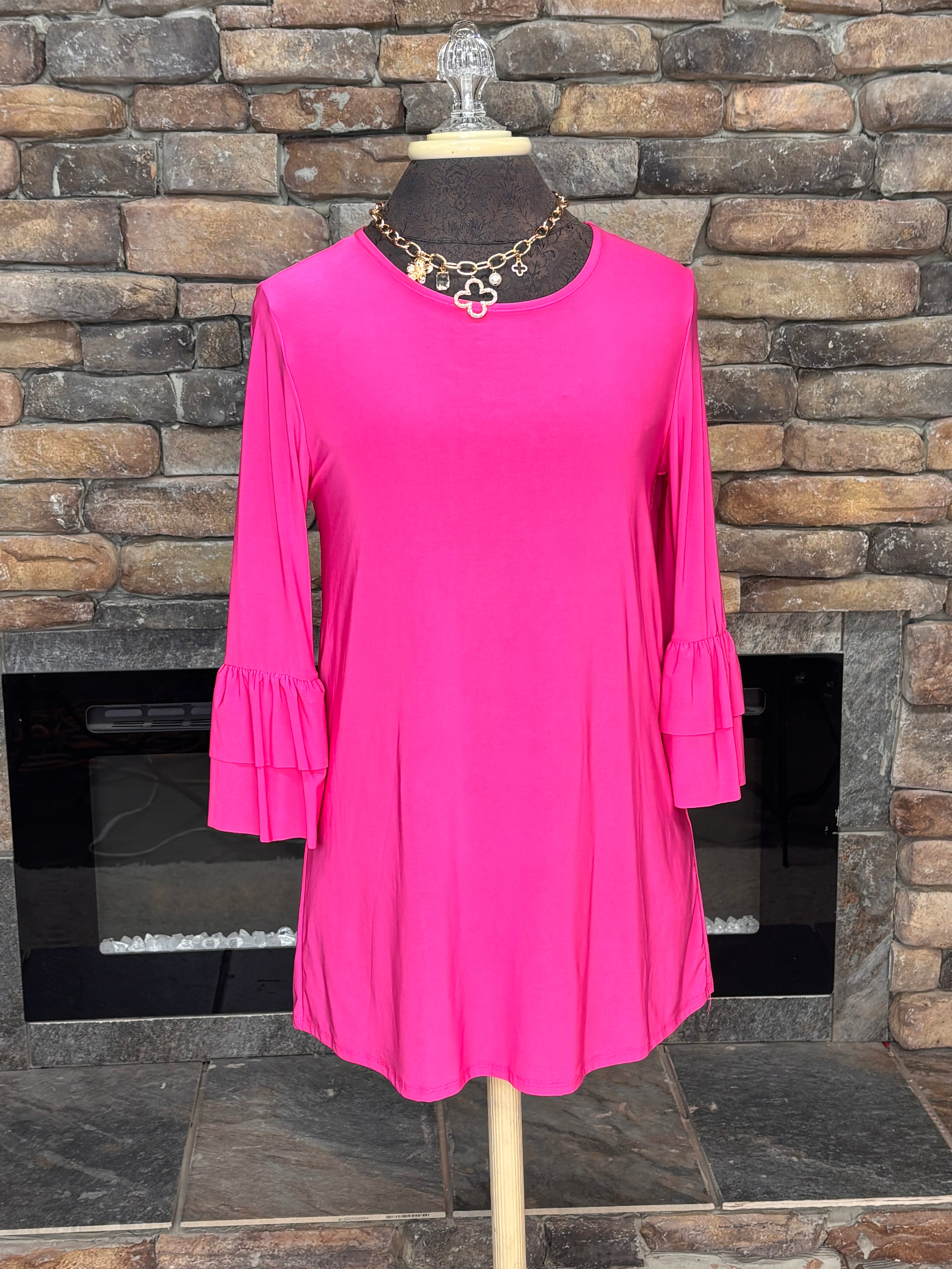 Ruffle Sleeve Layering Top