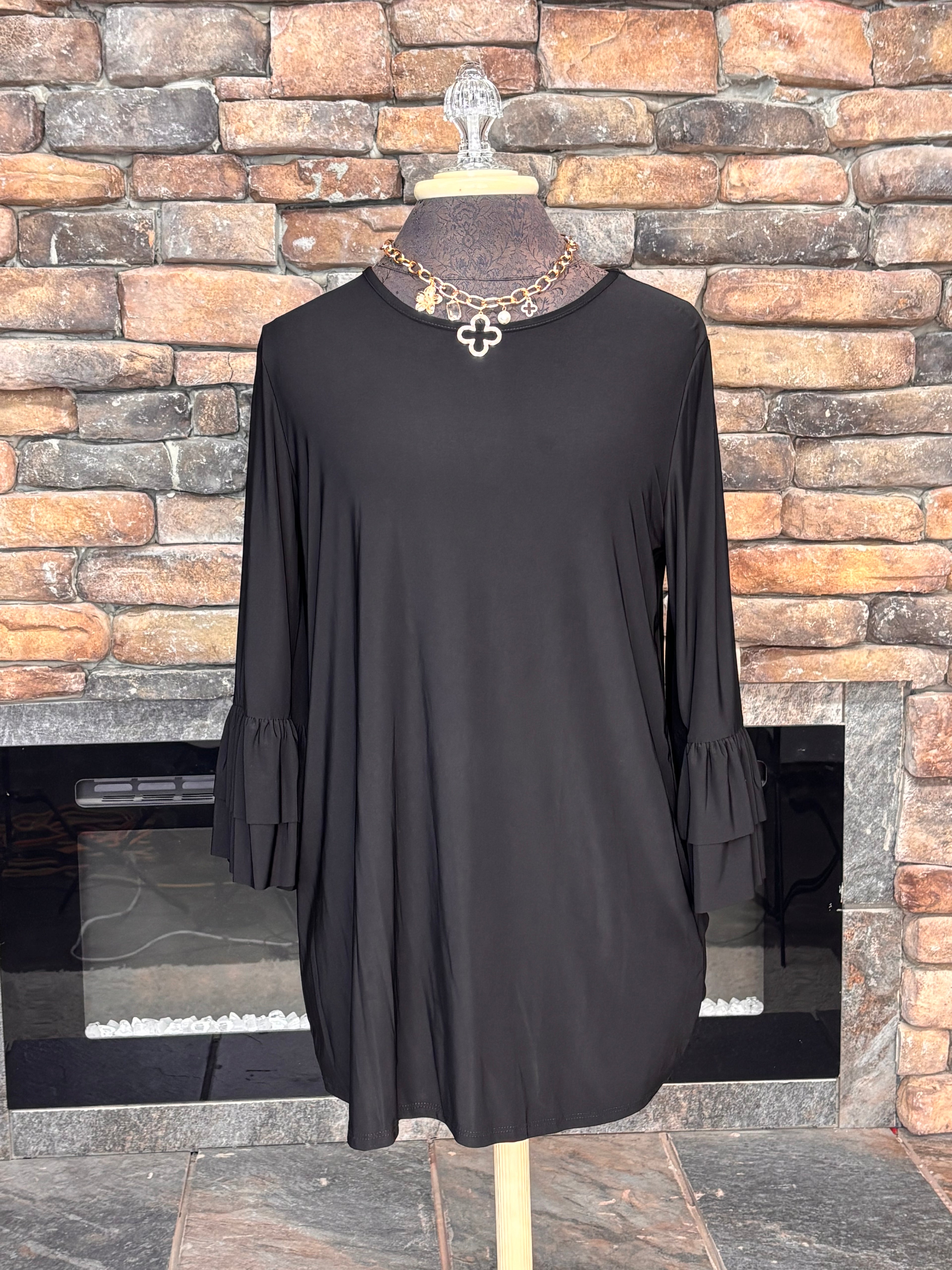 Ruffle Sleeve Layering Top