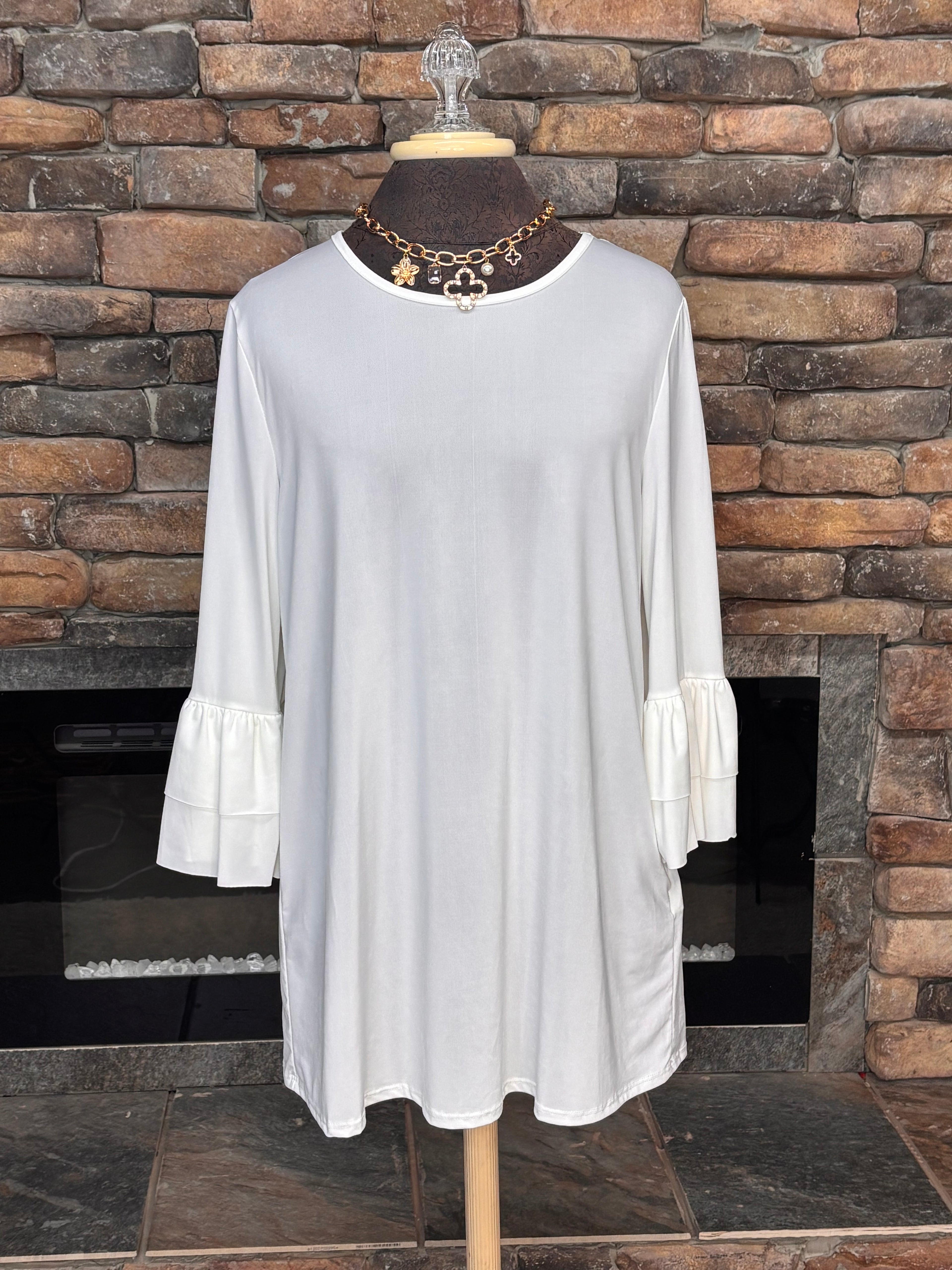 Ruffle Sleeve Layering Top