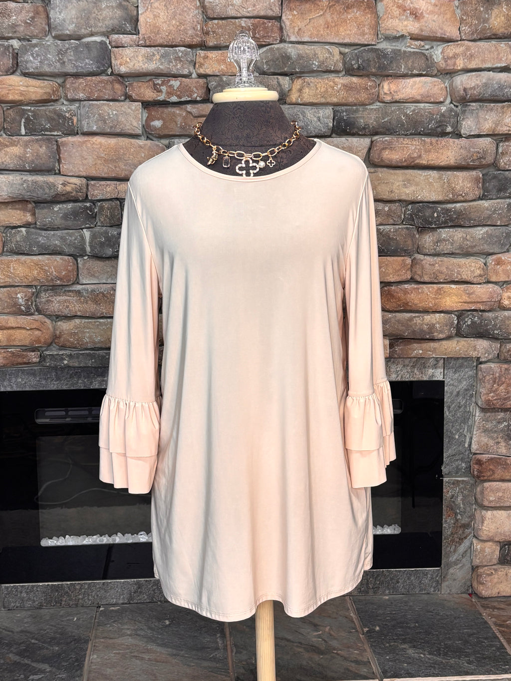 Ruffle Sleeve Layering Top