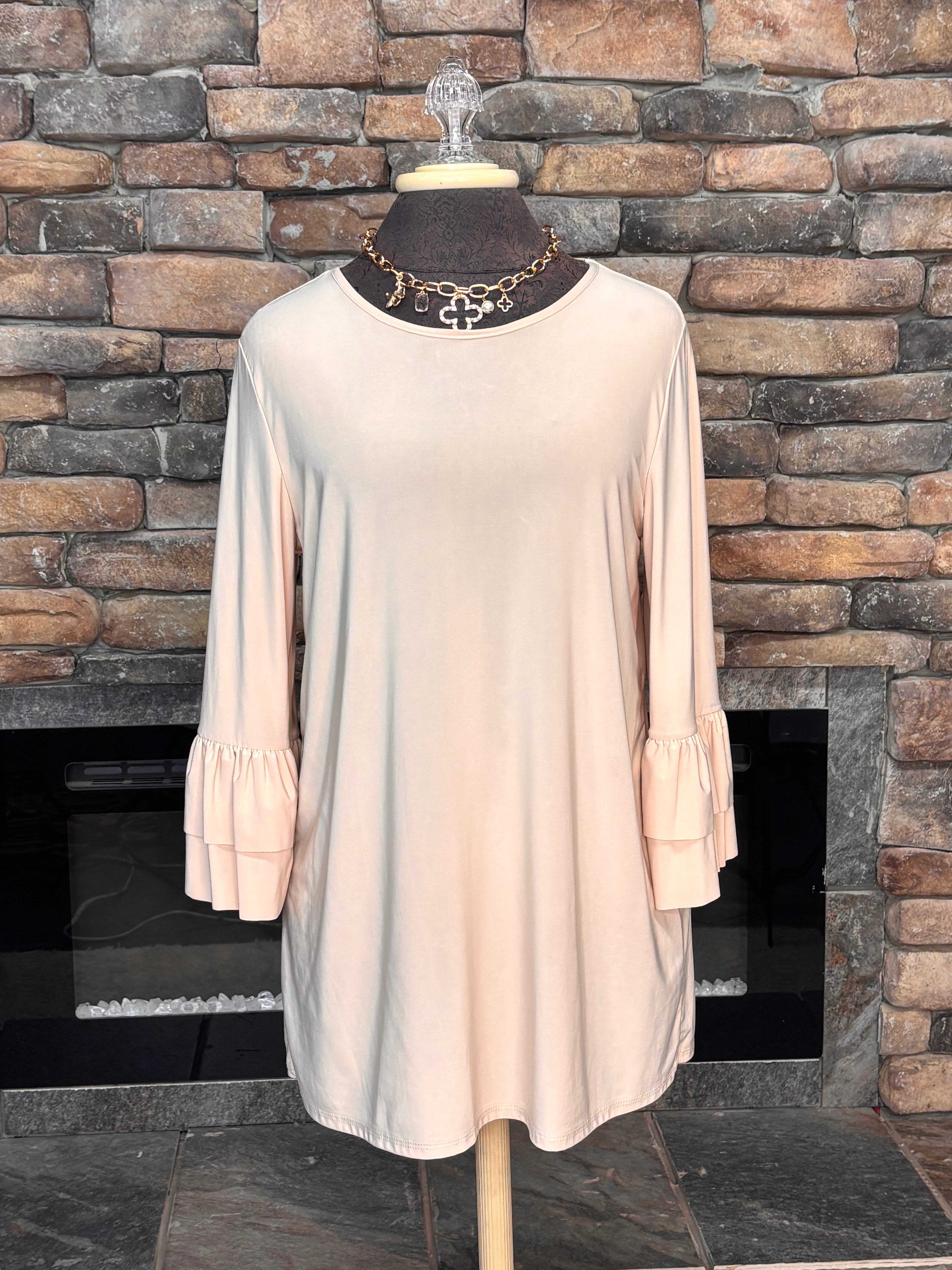 Ruffle Sleeve Layering Top