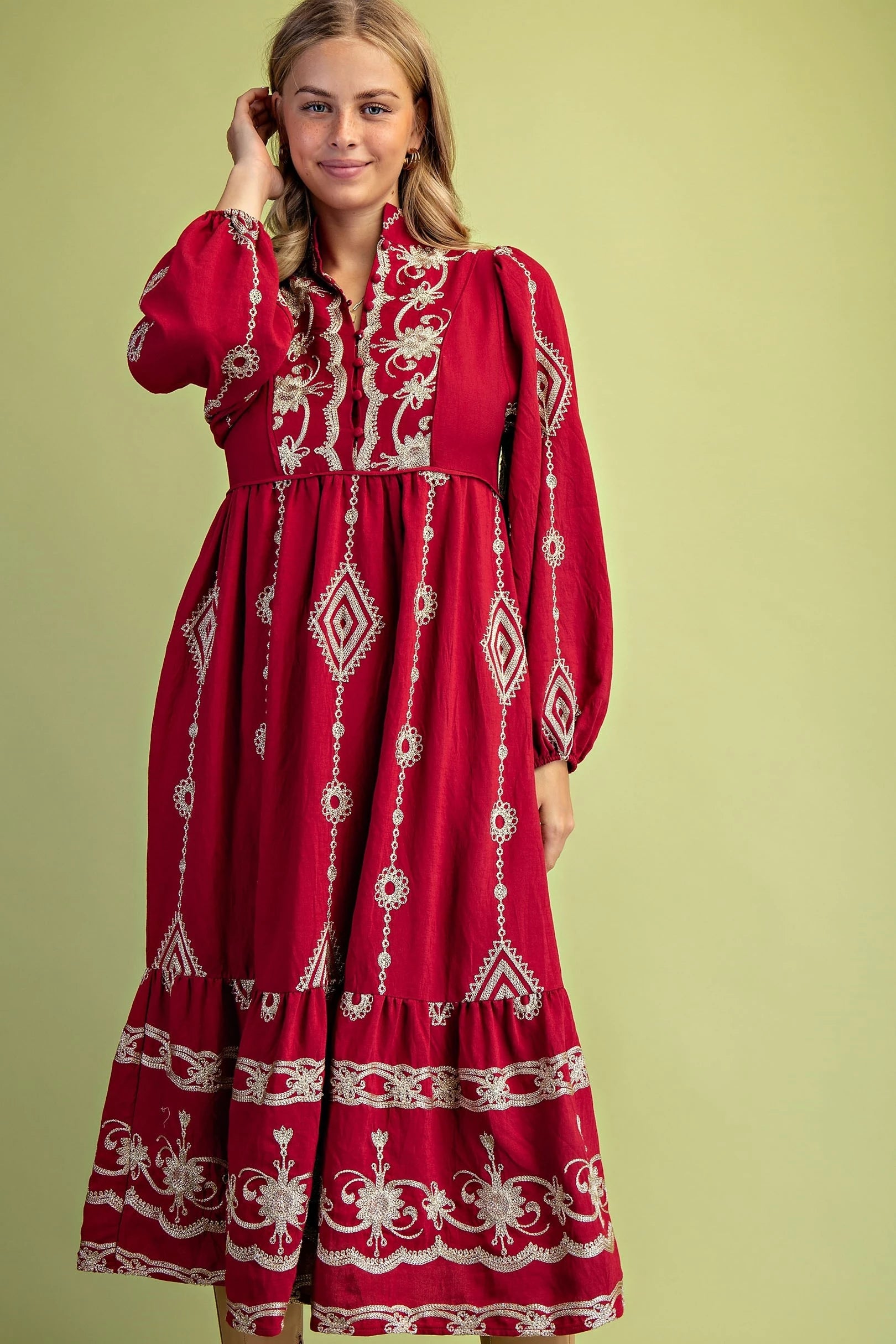 Embellished Midi Dress