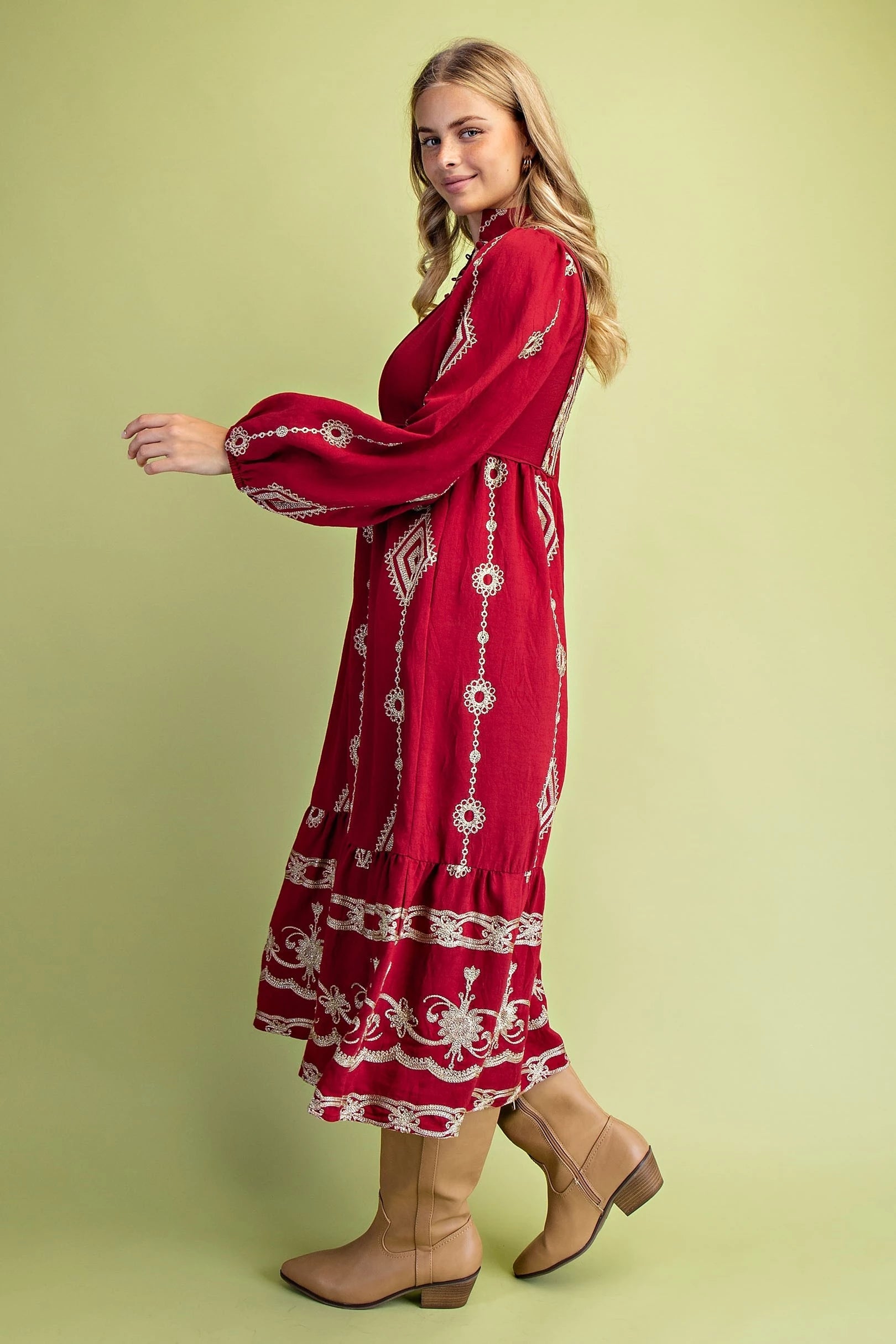 Embellished Midi Dress