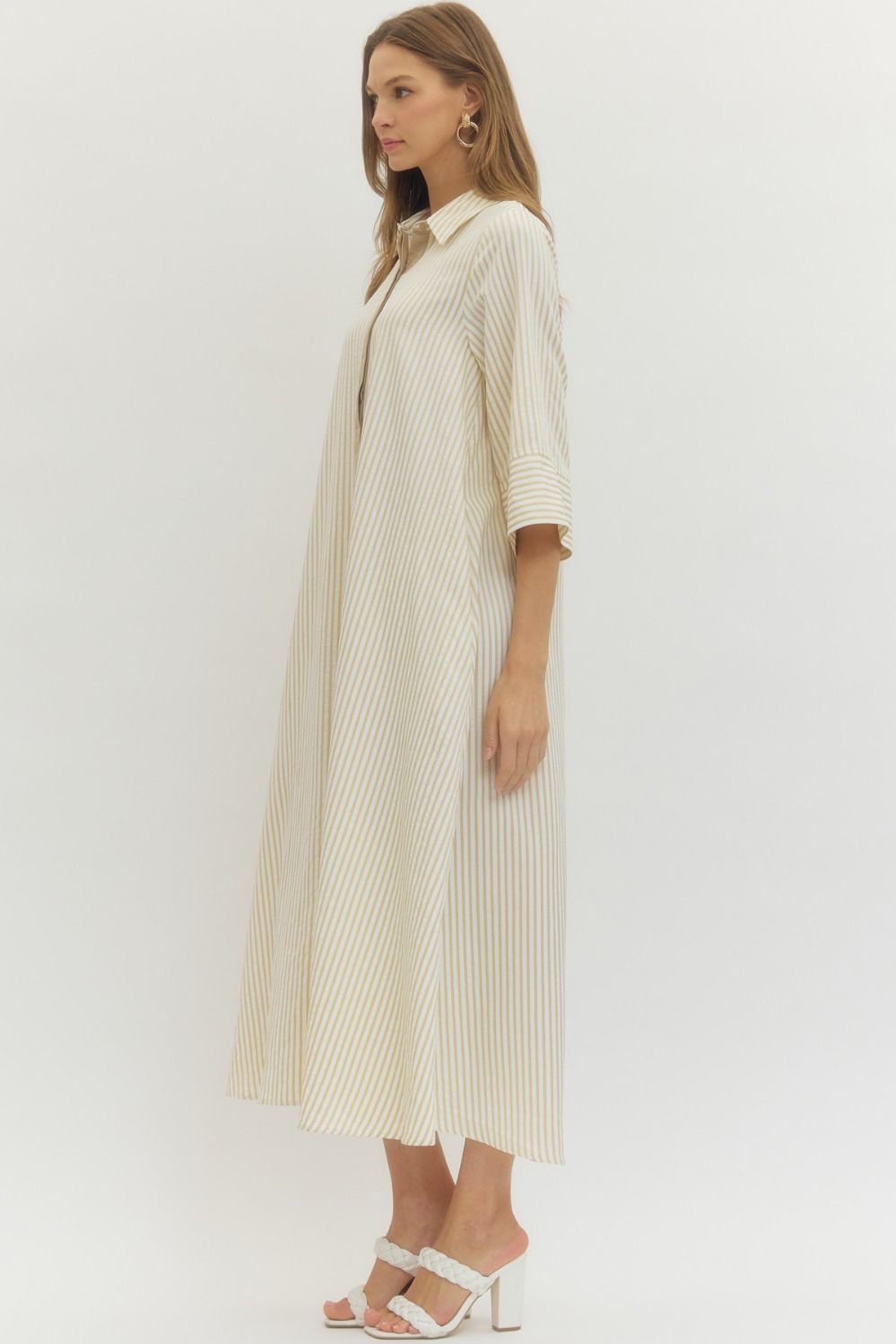 Entro Free Flowing Striped Dress