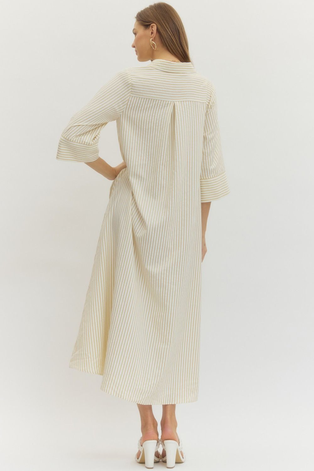 Entro Free Flowing Striped Dress