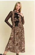 Sleeveless Leopard Print Dress